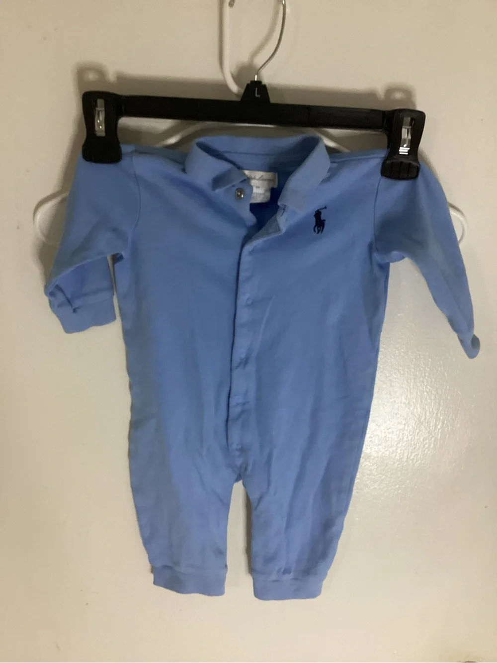 Ralph Lauren Baby Polo One-Piece in Blue Size 6M